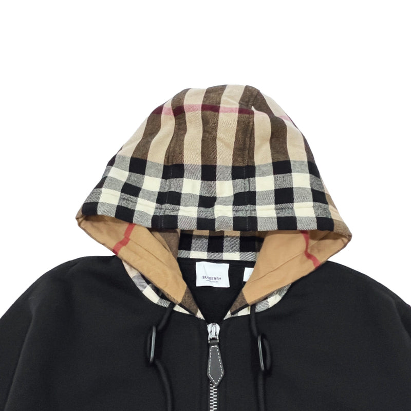 Burberry Check Hood Panelled Hoodie | Designer code: 8048026 | Luxury Fashion Eshop | Lamode.com.hk