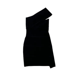 Bottega Veneta One Shoulder Fitted Minidress | Designer code: 699685V24H0 | Luxury Fashion Eshop | Lamode.com.hk