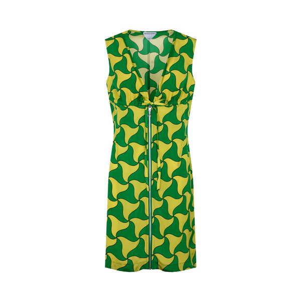 Bottega Veneta Parakeet Kiwi Dress | Designer code: 691535V1N20 | Luxury Fashion Eshop | Lamode.com.hk