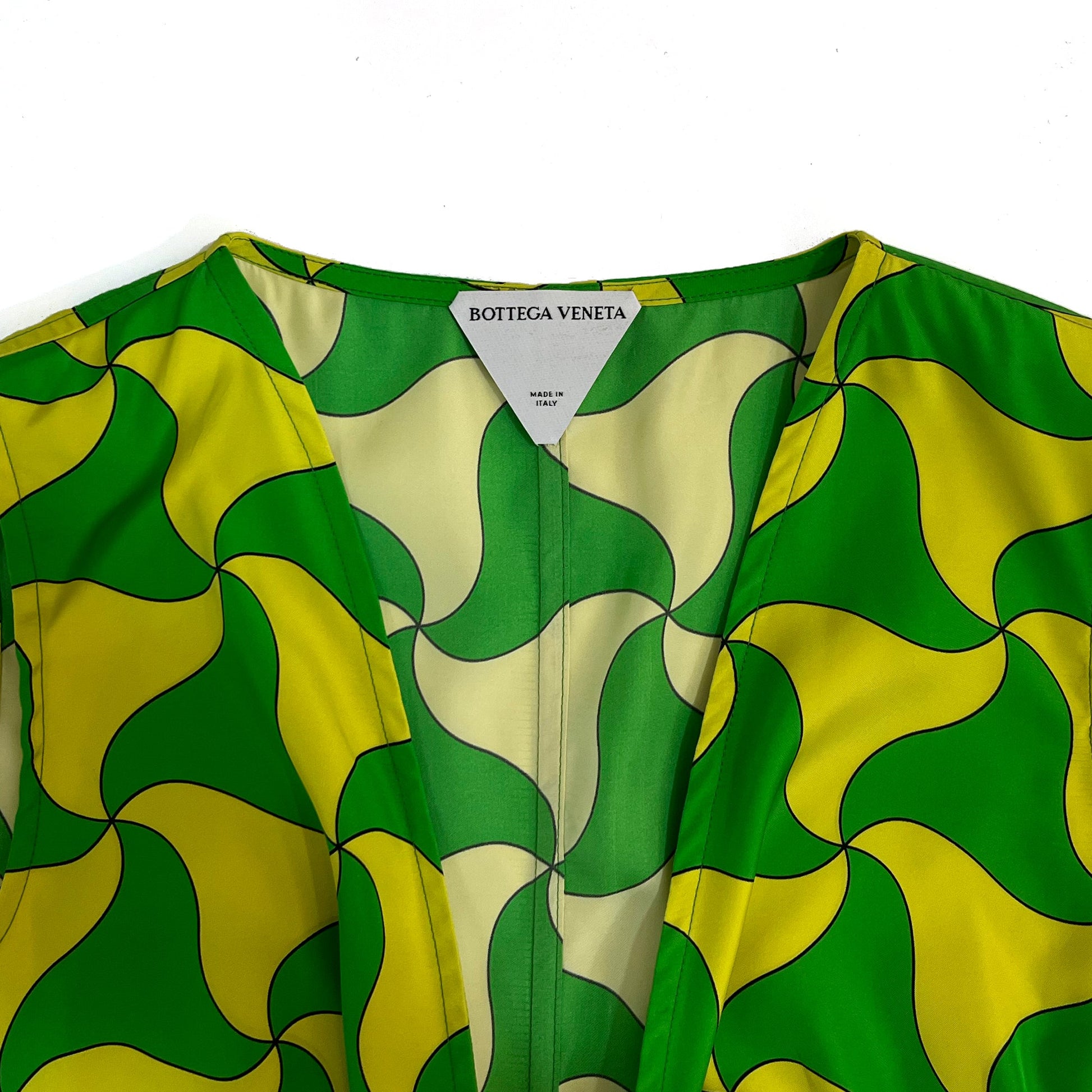Bottega Veneta Parakeet Kiwi Dress | Designer code: 691535V1N20 | Luxury Fashion Eshop | Lamode.com.hk
