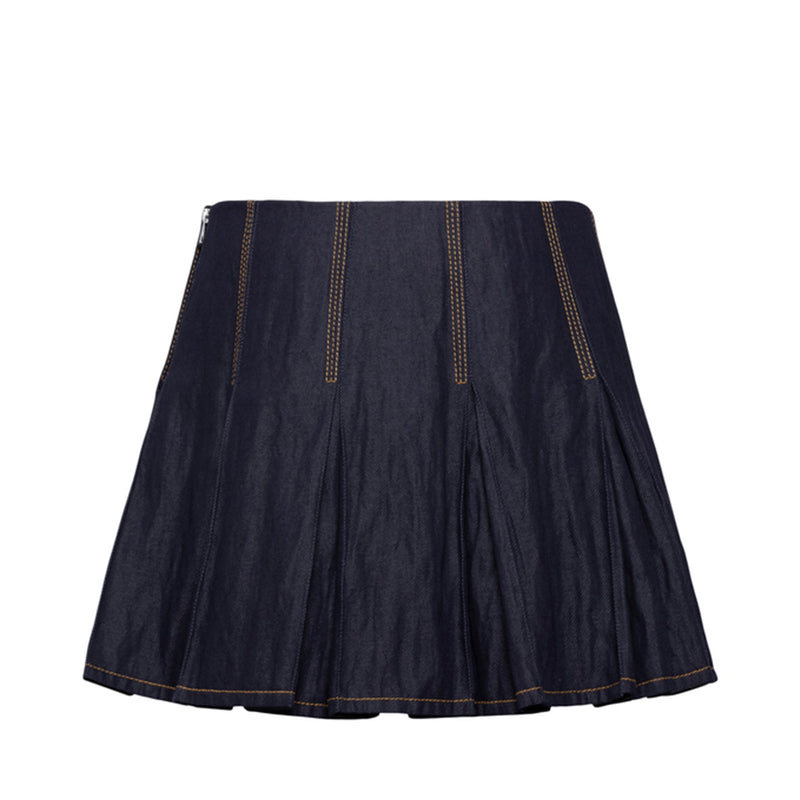 Bottega Veneta Denim Mini Skirt | Designer code: 700946V1VA0 | Luxury Fashion Eshop | Lamode.com.hk