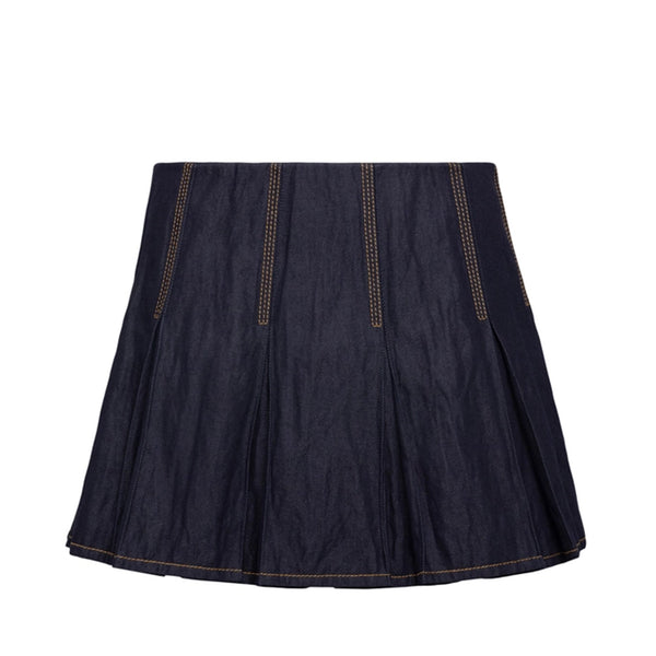 Bottega Veneta Denim Mini Skirt | Designer code: 700946V1VA0 | Luxury Fashion Eshop | Lamode.com.hk