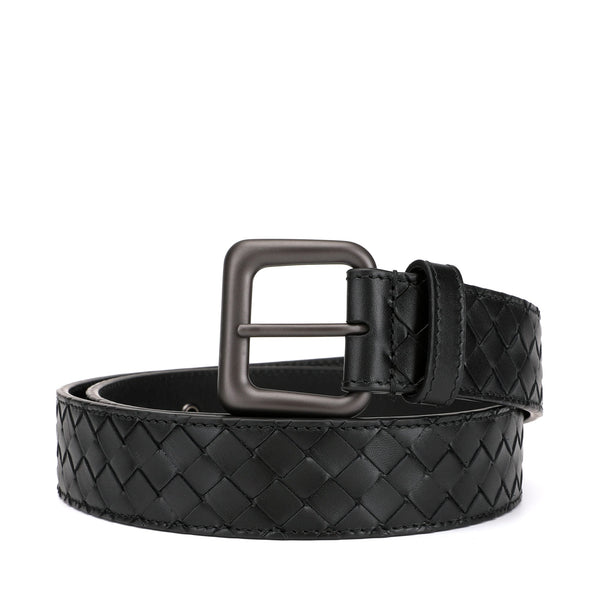 Bottega Veneta Signature Intrecciato Leather Belt | Designer code: 271932V4650 | Luxury Fashion Eshop | Lamode.com.hk