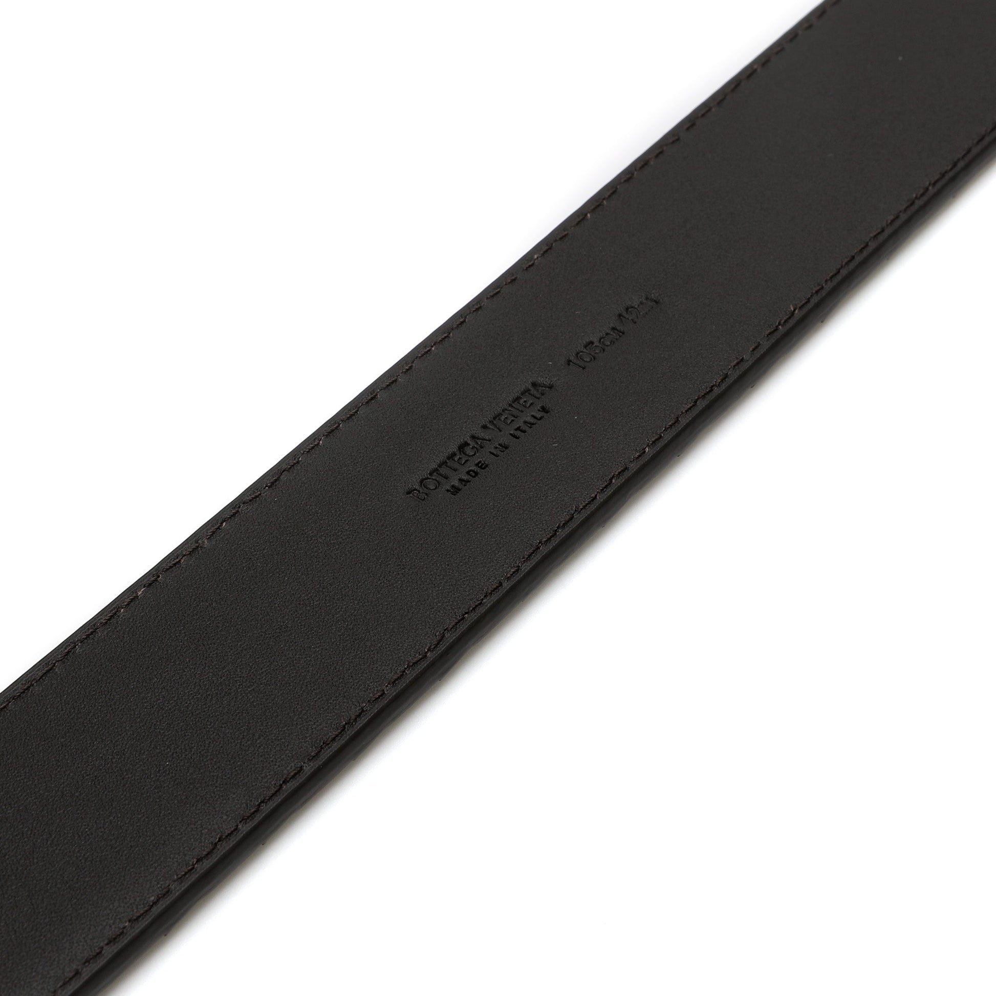 Bottega Veneta Signature Intrecciato Leather Belt | Designer code: 271932V4650 | Luxury Fashion Eshop | Lamode.com.hk