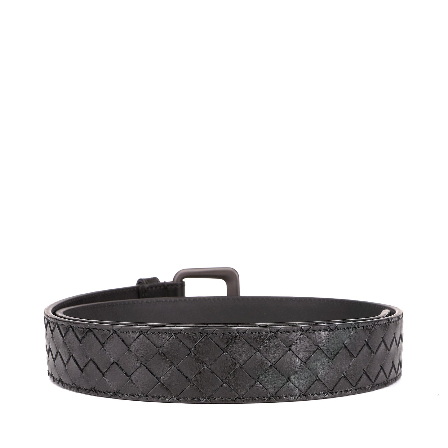 Bottega Veneta Signature Intrecciato Leather Belt | Designer code: 271932V4650 | Luxury Fashion Eshop | Lamode.com.hk