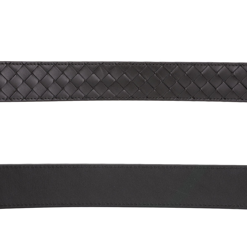Bottega Veneta Signature Intrecciato Leather Belt | Designer code: 271932V4650 | Luxury Fashion Eshop | Lamode.com.hk