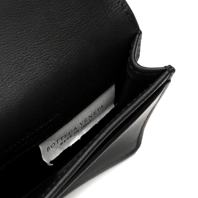 Bottega Veneta Woven Leather Bi Fold Card Holder | Designer code: 133945V001U | Luxury Fashion Eshop | Lamode.com.hk