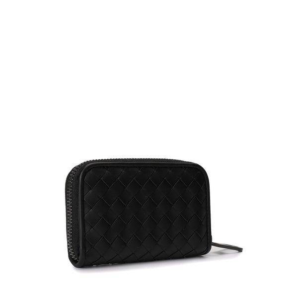 Bottega Veneta Intrecciato Leather Coin Purse | Designer code: 473010V4651 | Luxury Fashion Eshop | Lamode.com.hk