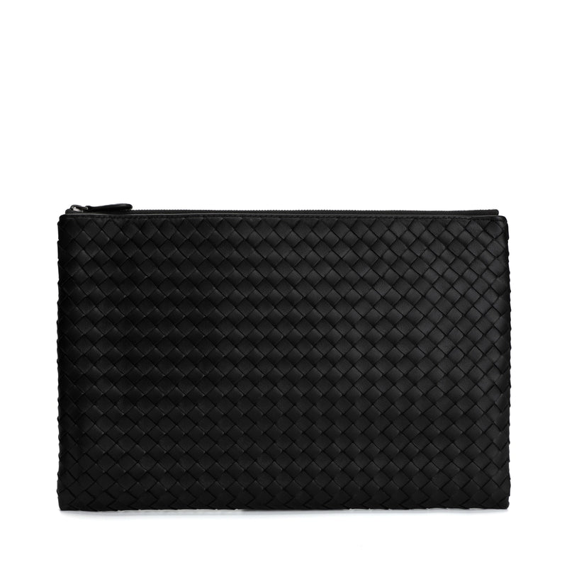 Bottega Veneta Intrecciato Weave Large Pouch | Designer code: 522430V001N | Luxury Fashion Eshop | Lamode.com.hk