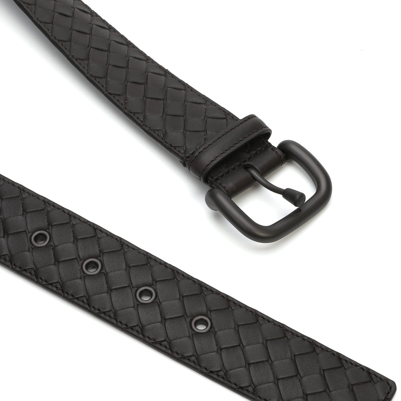 Bottega Veneta Intrecciato Weave Belt | Designer code: 173784V4650 | Luxury Fashion Eshop | Lamode.com.hk