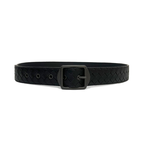 Bottega Veneta Intrecciato Leather Belt | Designer code: 482669V001O | Luxury Fashion Eshop | Lamode.com.hk
