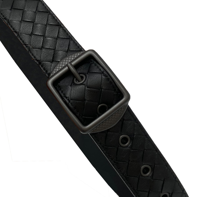 Bottega Veneta Intrecciato Leather Belt | Designer code: 482669V001O | Luxury Fashion Eshop | Lamode.com.hk