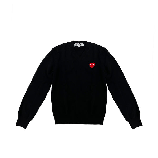 Comme Des Garcons Play heart Logo Jumper | Designer code: P1N001 | Luxury Fashion Eshop | Lamode.com.hk