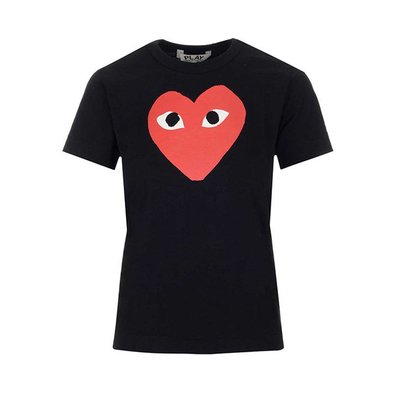 Comme Des Garcons Play Heart Print T-shirt | Designer code: P1T111 | Luxury Fashion Eshop | Lamode.com.hk