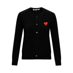 Comme Des Garcons Play Mini Heart Cardigan | Designer code: P1N007 | Luxury Fashion Eshop | Lamode.com.hk