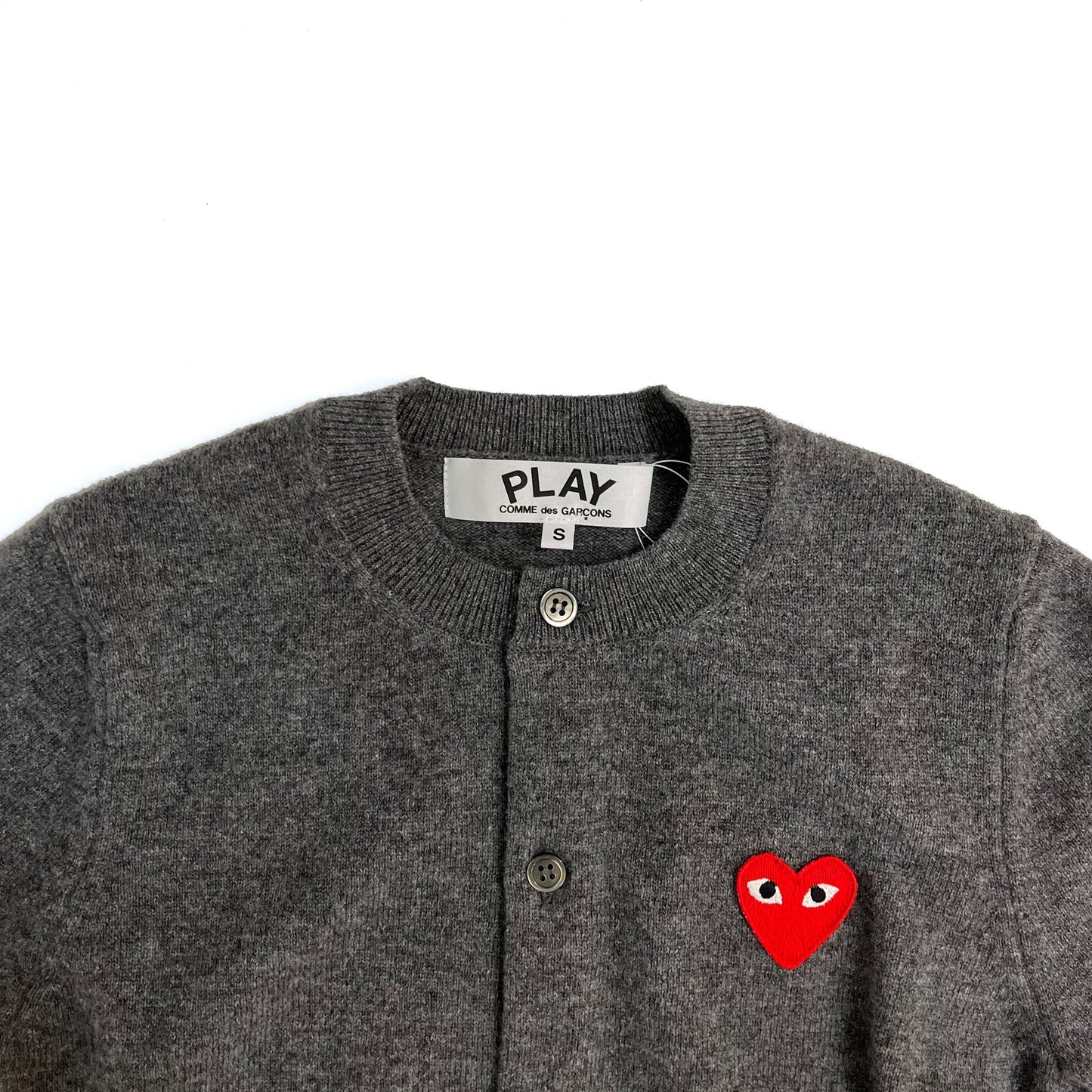 Comme Des Garcons Play Mini Heart Cardigan | Designer code: P1N007 | Luxury Fashion Eshop | Lamode.com.hk