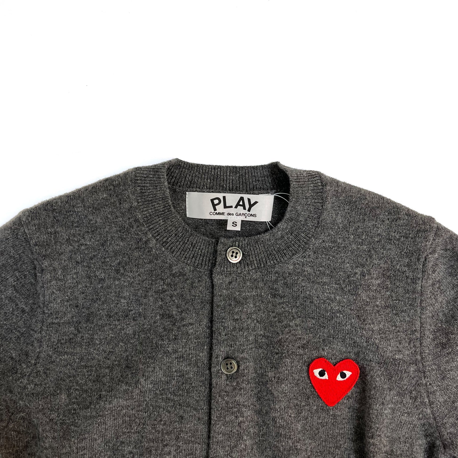 Comme Des Garcons Play Mini Heart Cardigan | Designer code: P1N007 | Luxury Fashion Eshop | Lamode.com.hk