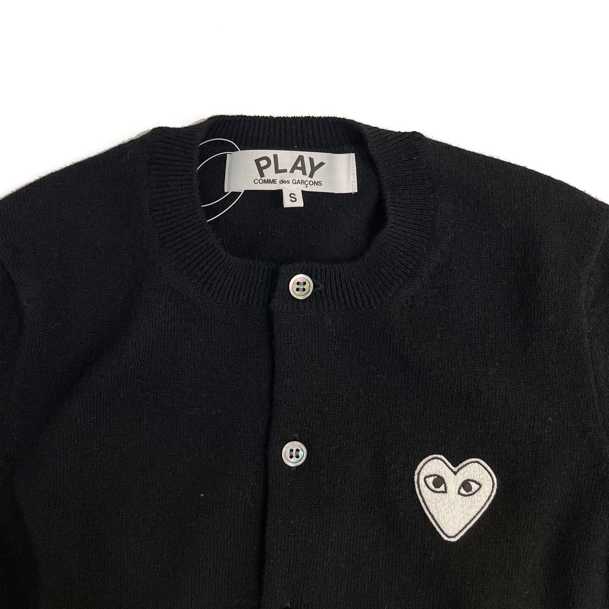 Comme Des Garcons Play Mini Heart Cardigan | Designer code: P1N061 | Luxury Fashion Eshop | Lamode.com.hk