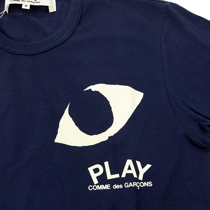 Comme Des Garcons Play Eye Print T-shirt | Designer code: P1T178 | Luxury Fashion Eshop | Lamode.com.hk