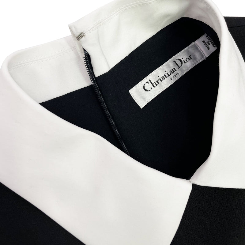 Dior Contrast Collar Dress | Designer code: 151R73A1221 | Luxury Fashion Eshop | Lamode.com.hk