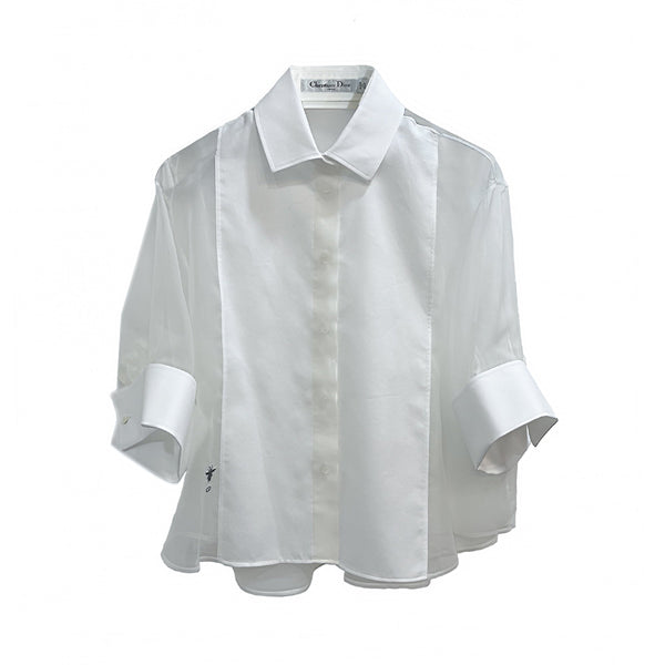 Dior Bee Embroidered Shirt | Designer code: 211B83A6133 | Luxury Fashion Eshop | Lamode.com.hk