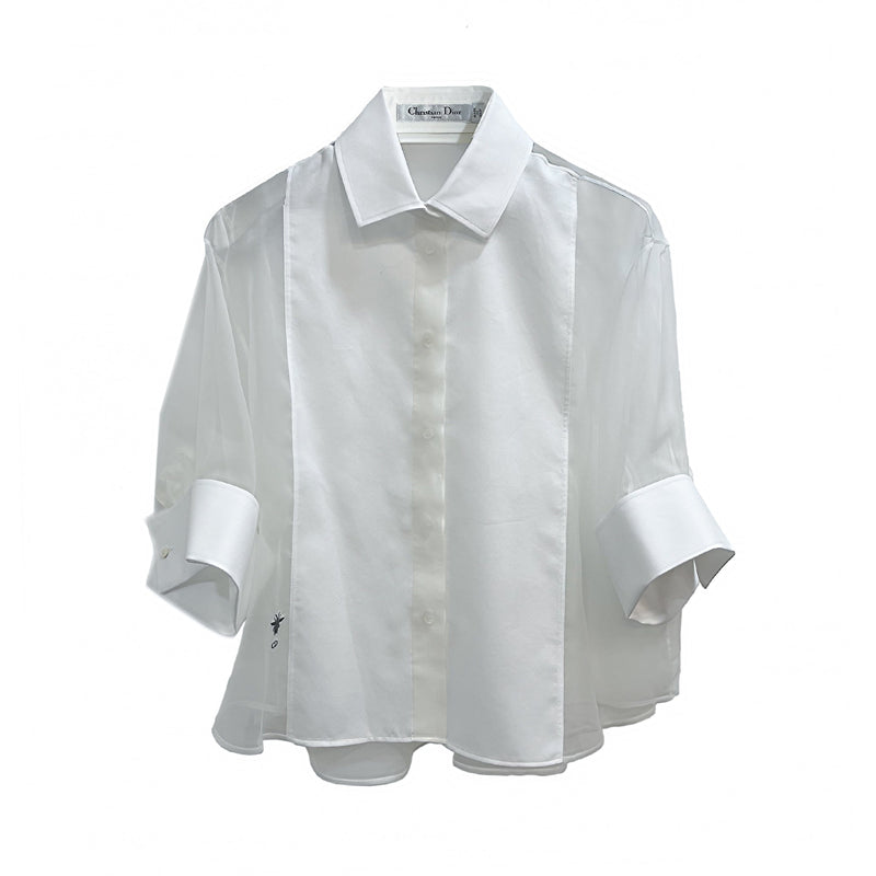 Dior Bee Embroidered Shirt | Designer code: 211B83A6133 | Luxury Fashion Eshop | Lamode.com.hk