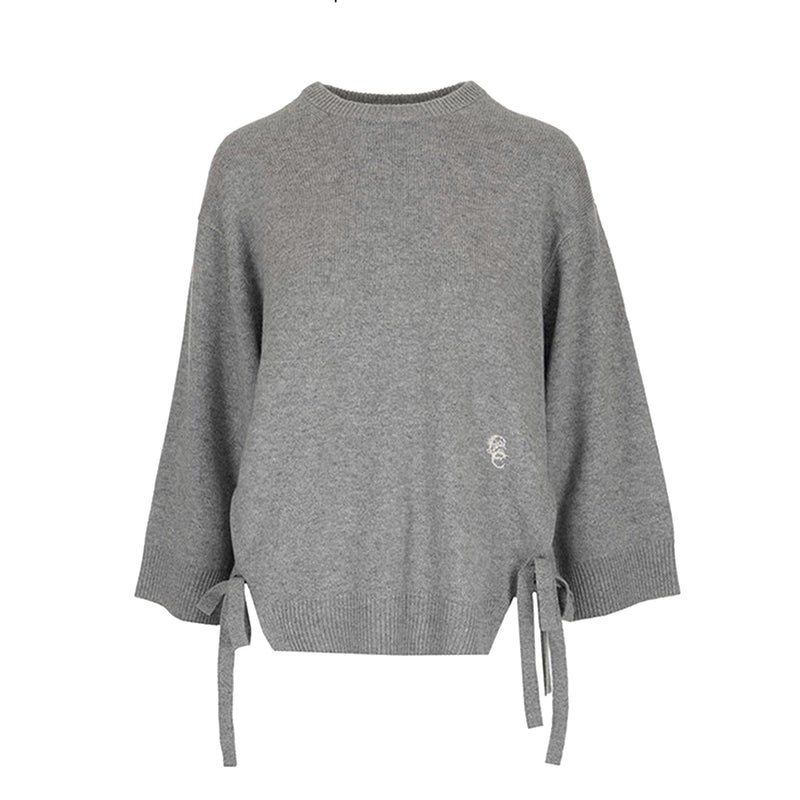 Chloe Embroidered Logo Ribbon Sweater | Designer code: CHC20SMP56500 | Luxury Fashion Eshop | Lamode.com.hk