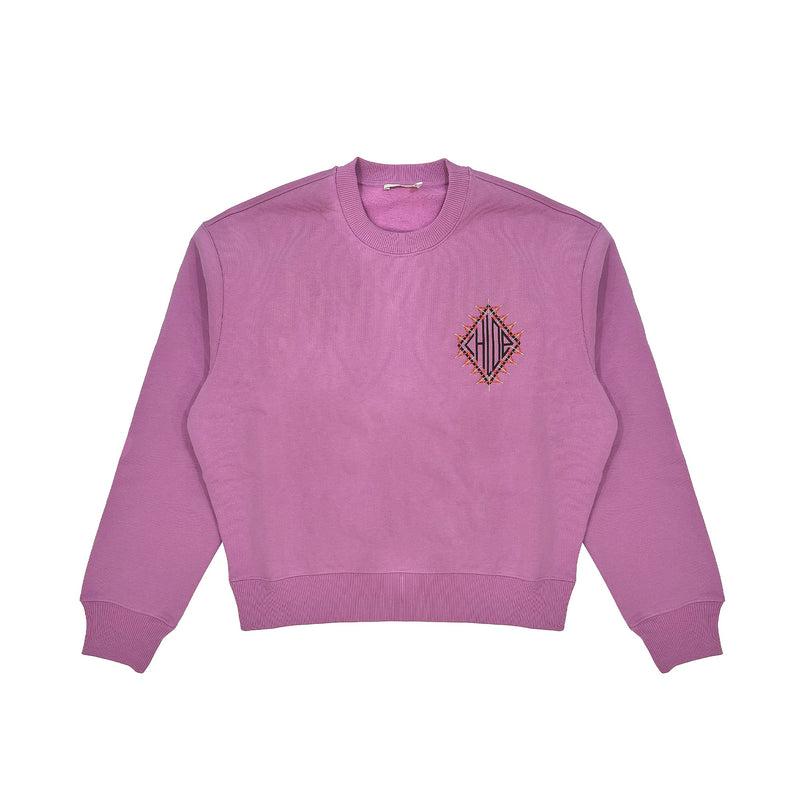 Chloe Embroidered Crew Neck Sweatshirt | Designer code: CHC21AJH46085 | Luxury Fashion Eshop | Lamode.com.hk