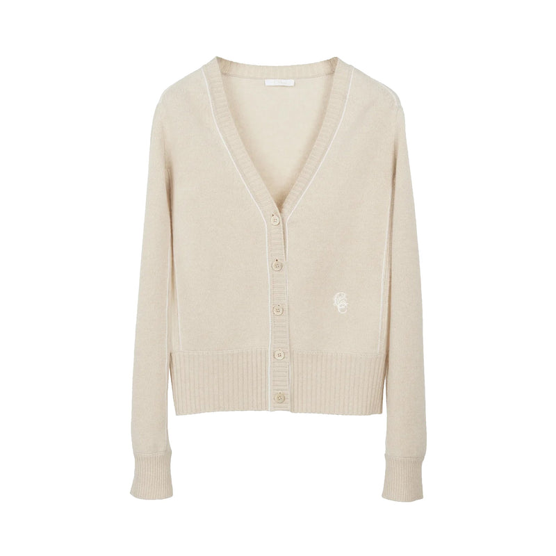 Chloe Knitted V Neck Cardigan | Designer code: CHC21AMC10685 | Luxury Fashion Eshop | Lamode.com.hk
