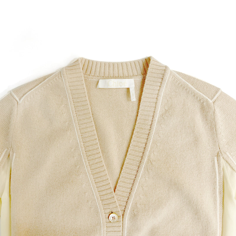 Chloe Knitted V Neck Cardigan | Designer code: CHC21AMC10685 | Luxury Fashion Eshop | Lamode.com.hk