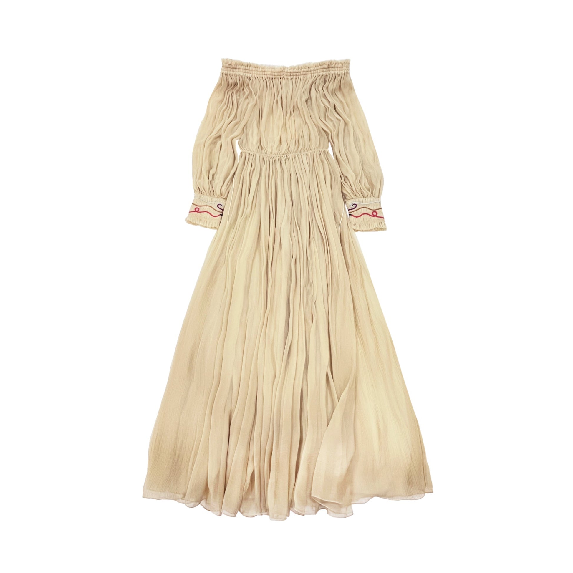 Chloe Off Shoulder Maxi Dress | Designer code: CHC22ARO43001 | Luxury Fashion Eshop | Lamode.com.hk