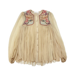 Chloe Embroidered Shirt | Designer code: CHC22AHT01001 | Luxury Fashion Eshop | Lamode.com.hk