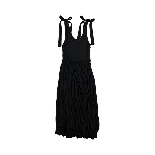 Chloe Black Linen Maxi Dress | Designer code: CHC22URO66081 | Luxury Fashion Eshop | Lamode.com.hk