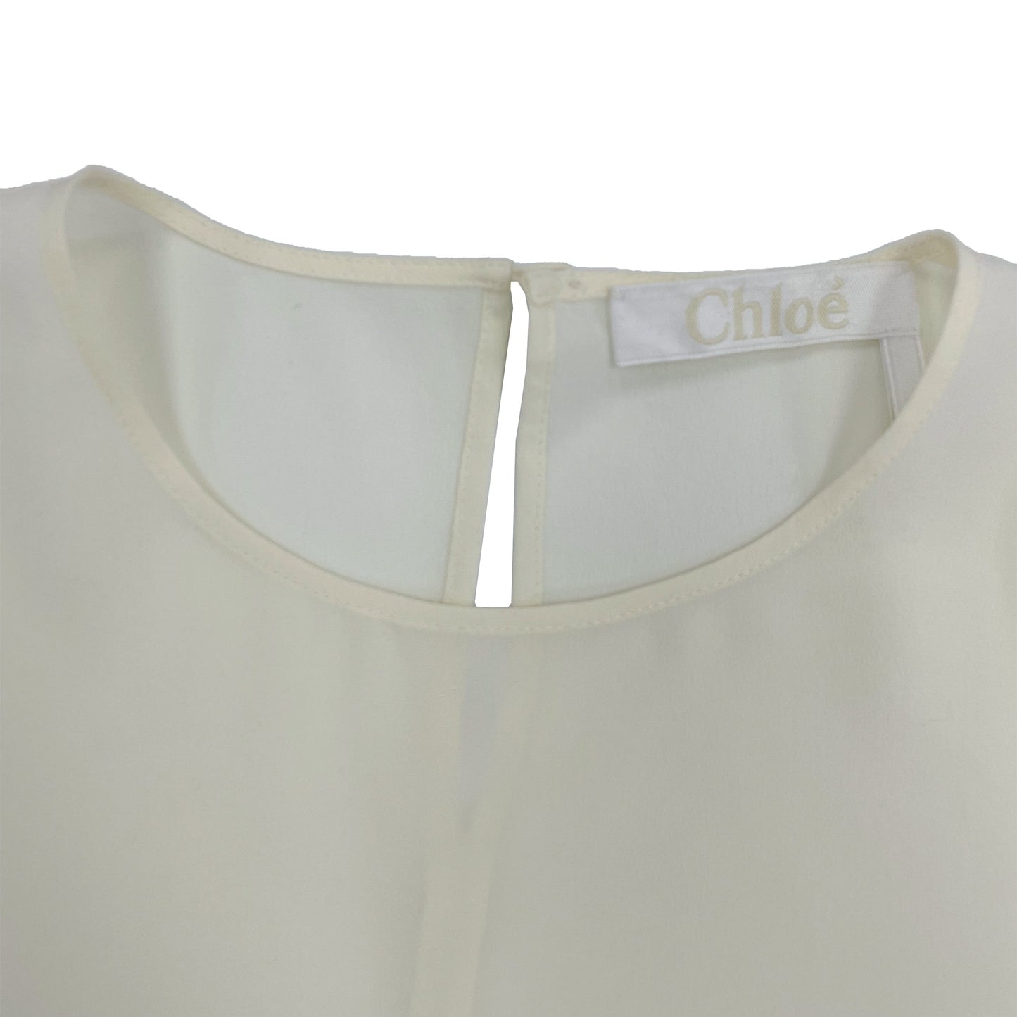 Chloe Pocket Embroidered Round Neck Top | Designer code: CHC22SHT23004 | Luxury Fashion Eshop | Lamode.com.hk