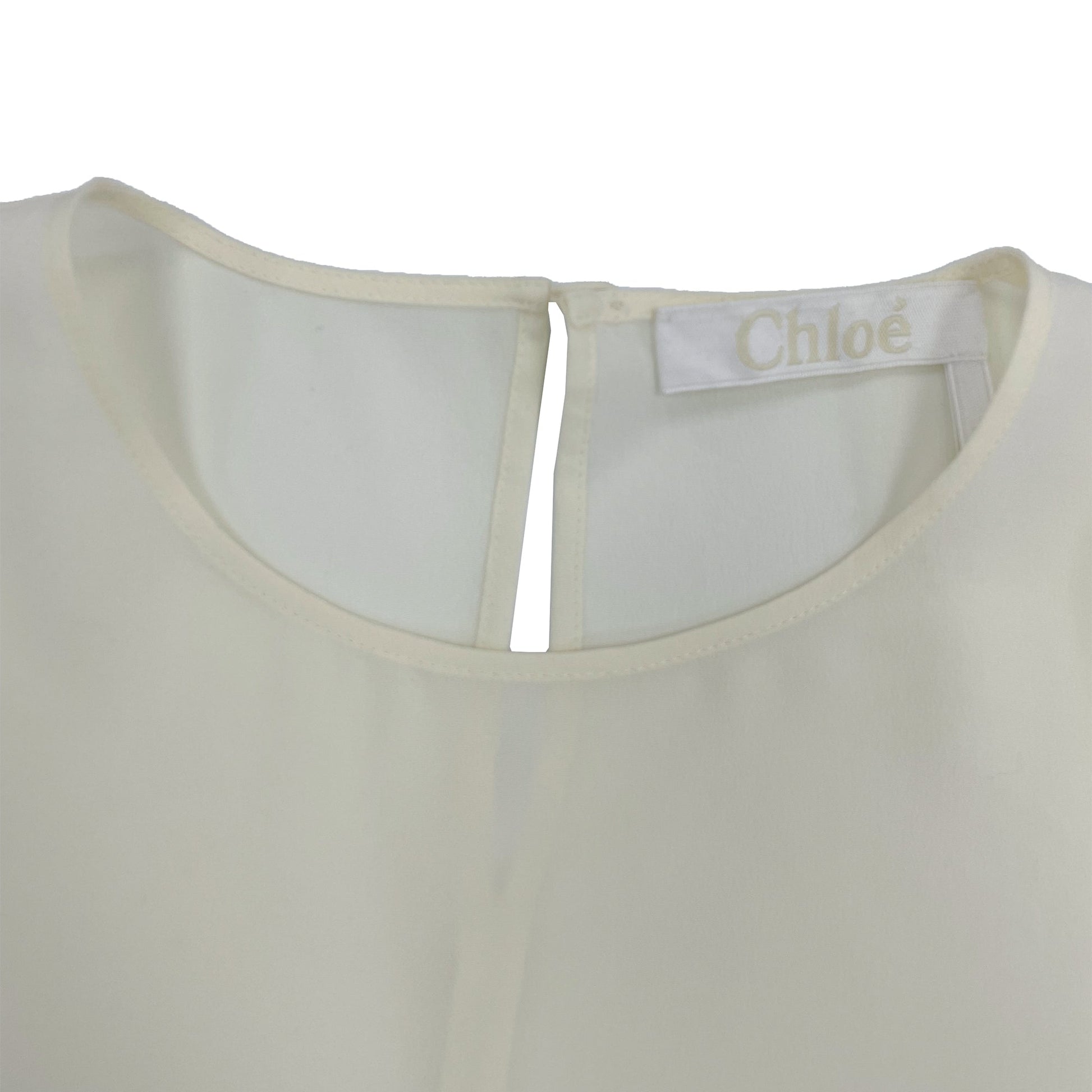 Chloe Pocket Embroidered Round Neck Top | Designer code: CHC22SHT23004 | Luxury Fashion Eshop | Lamode.com.hk
