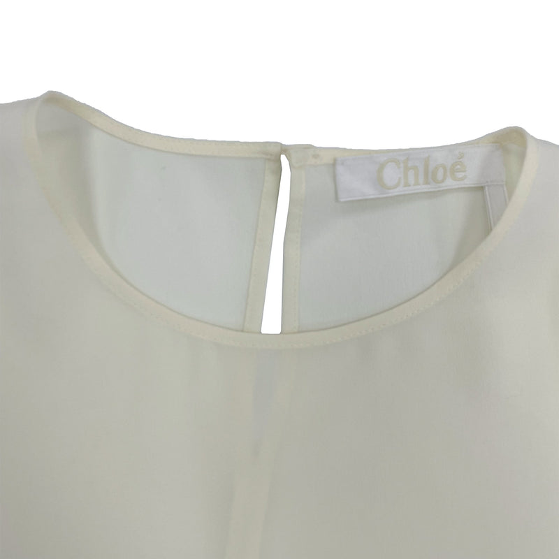 Chloe Pocket Embroidered Round Neck Top | Designer code: CHC22SHT23004 | Luxury Fashion Eshop | Lamode.com.hk