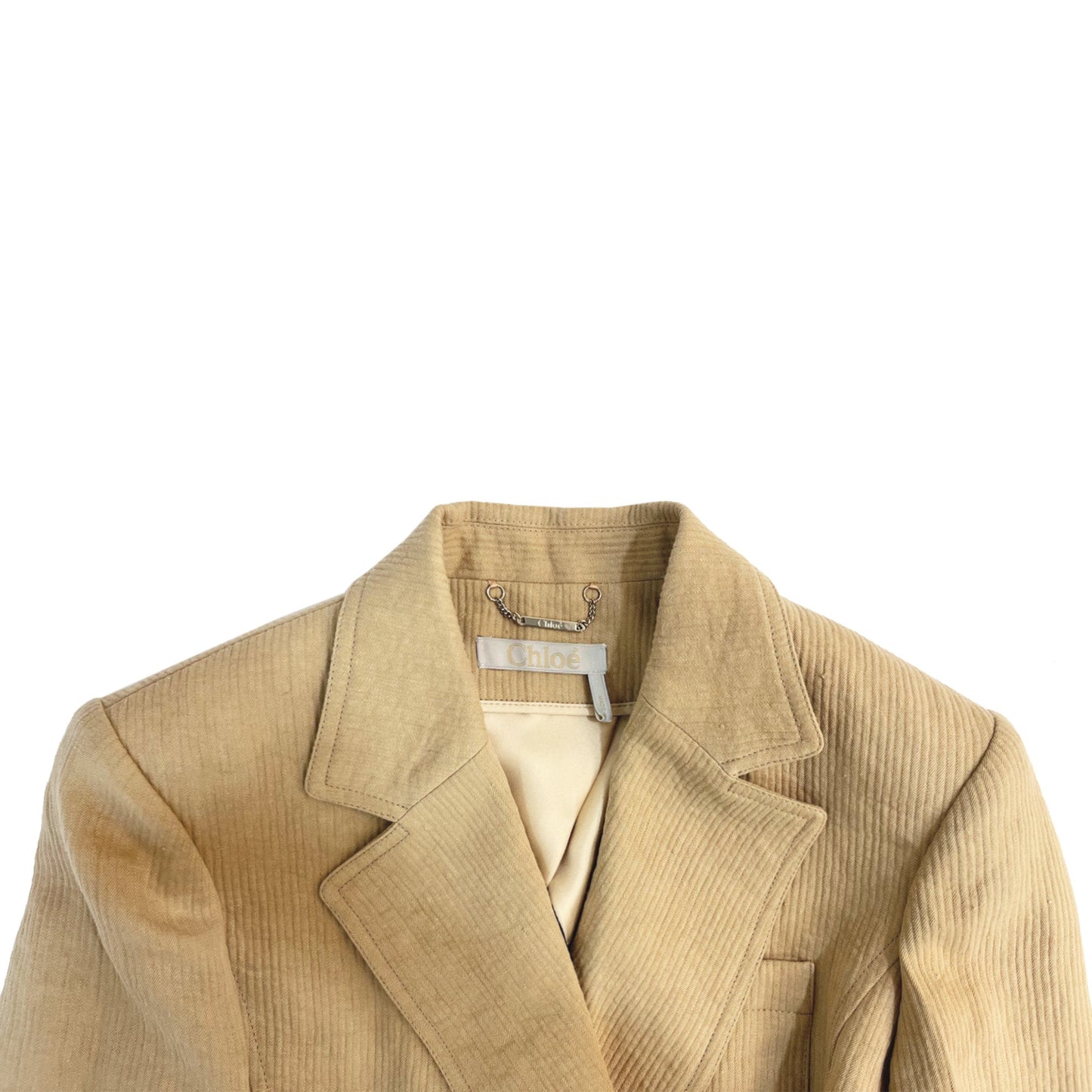 Chloe Belted Linen Jacket | Designer code: CHC22SVE25039 | Luxury Fashion Eshop | Lamode.com.hk