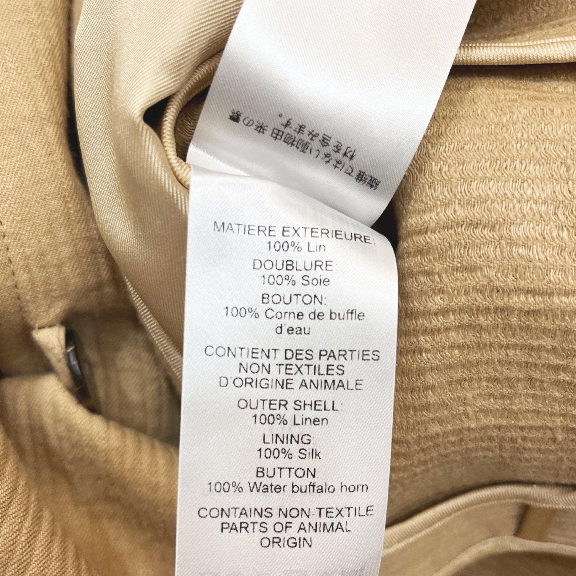 Chloe Belted Linen Jacket | Designer code: CHC22SVE25039 | Luxury Fashion Eshop | Lamode.com.hk