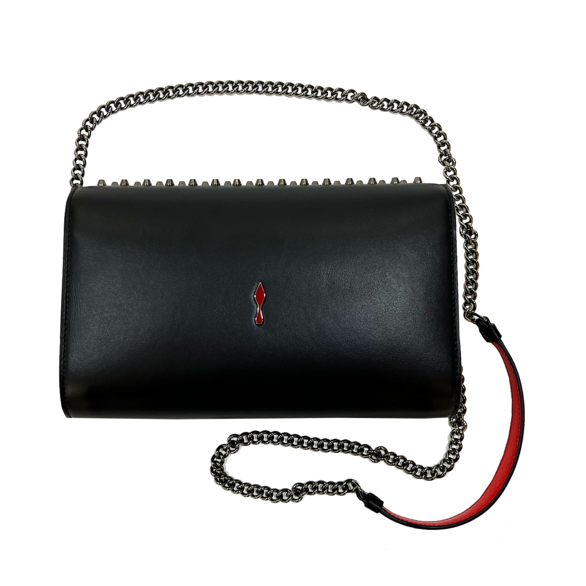 Christian Louboutin Paloma Spiked Leather Clutch Crossbody Bag | Designer code: 3175013 | Luxury Fashion Eshop | Lamode.com.hk