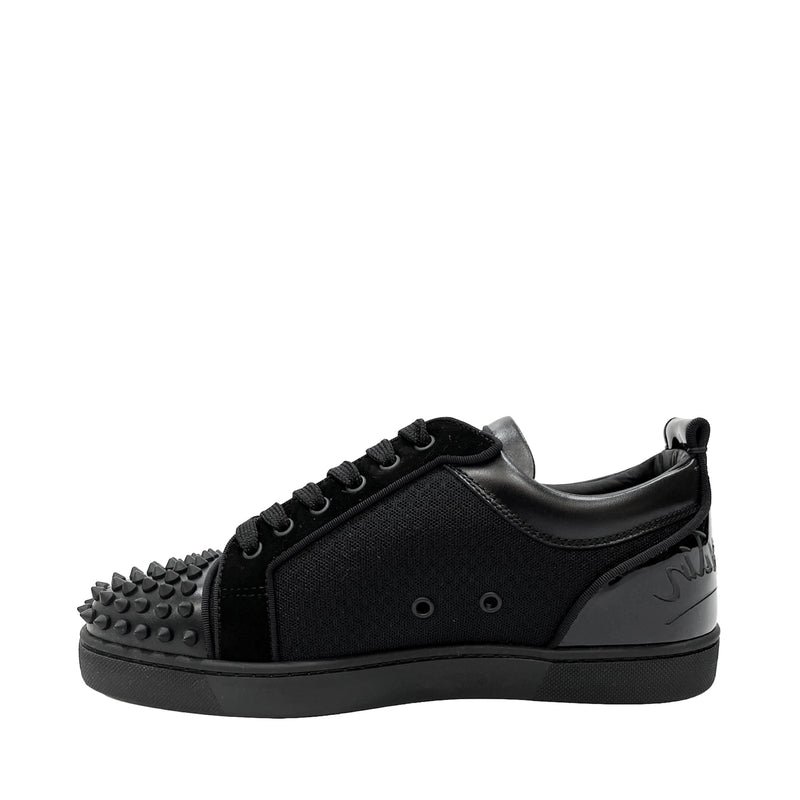 Christian Louboutin Fun Louis Junior Studded Mesh And Leather Sneakers | Designer code: 3220716 | Luxury Fashion Eshop | Lamode.com.hk