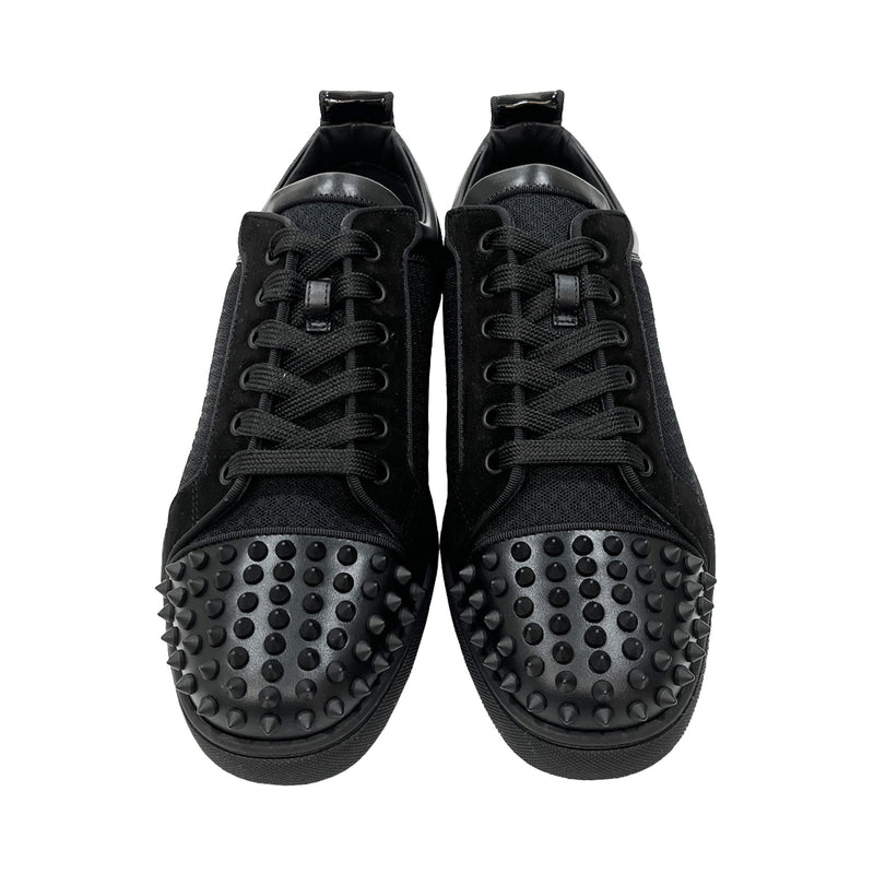 Christian Louboutin Fun Louis Junior Studded Mesh And Leather Sneakers | Designer code: 3220716 | Luxury Fashion Eshop | Lamode.com.hk