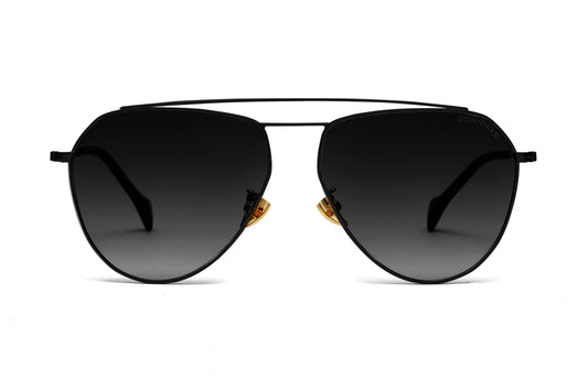 Donnieye Divine Black Aviator Sunglasses | Designer code: DYDIVINE | Luxury Fashion Eshop | Lamode.com.hk