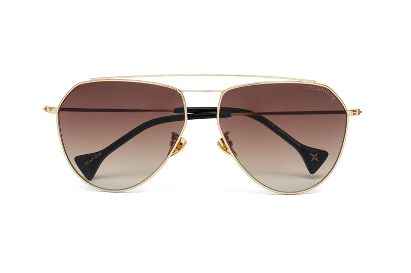 Donnieye Divine Black Aviator Sunglasses | Designer code: DYDIVINE | Luxury Fashion Eshop | Lamode.com.hk