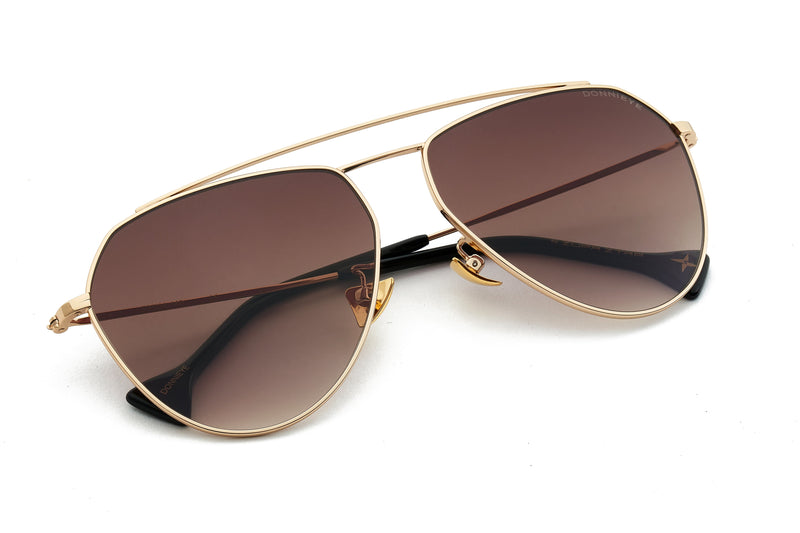 Donnieye Divine Black Aviator Sunglasses | Designer code: DYDIVINE | Luxury Fashion Eshop | Lamode.com.hk