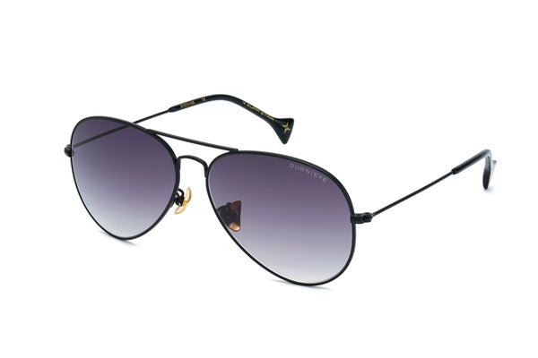 Donnieye Eternity Black Aviator Sunglasses | Designer code: DYETERNITY | Luxury Fashion Eshop | Lamode.com.hk