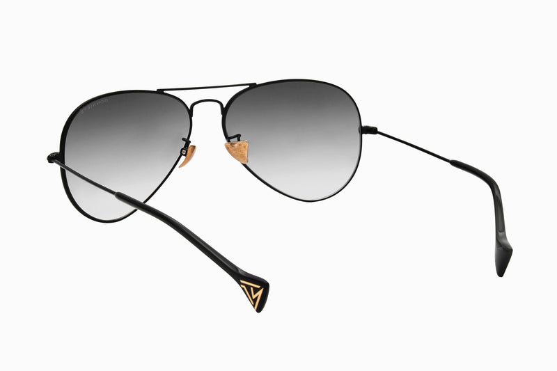 Donnieye Eternity Black Aviator Sunglasses | Designer code: DYETERNITY | Luxury Fashion Eshop | Lamode.com.hk