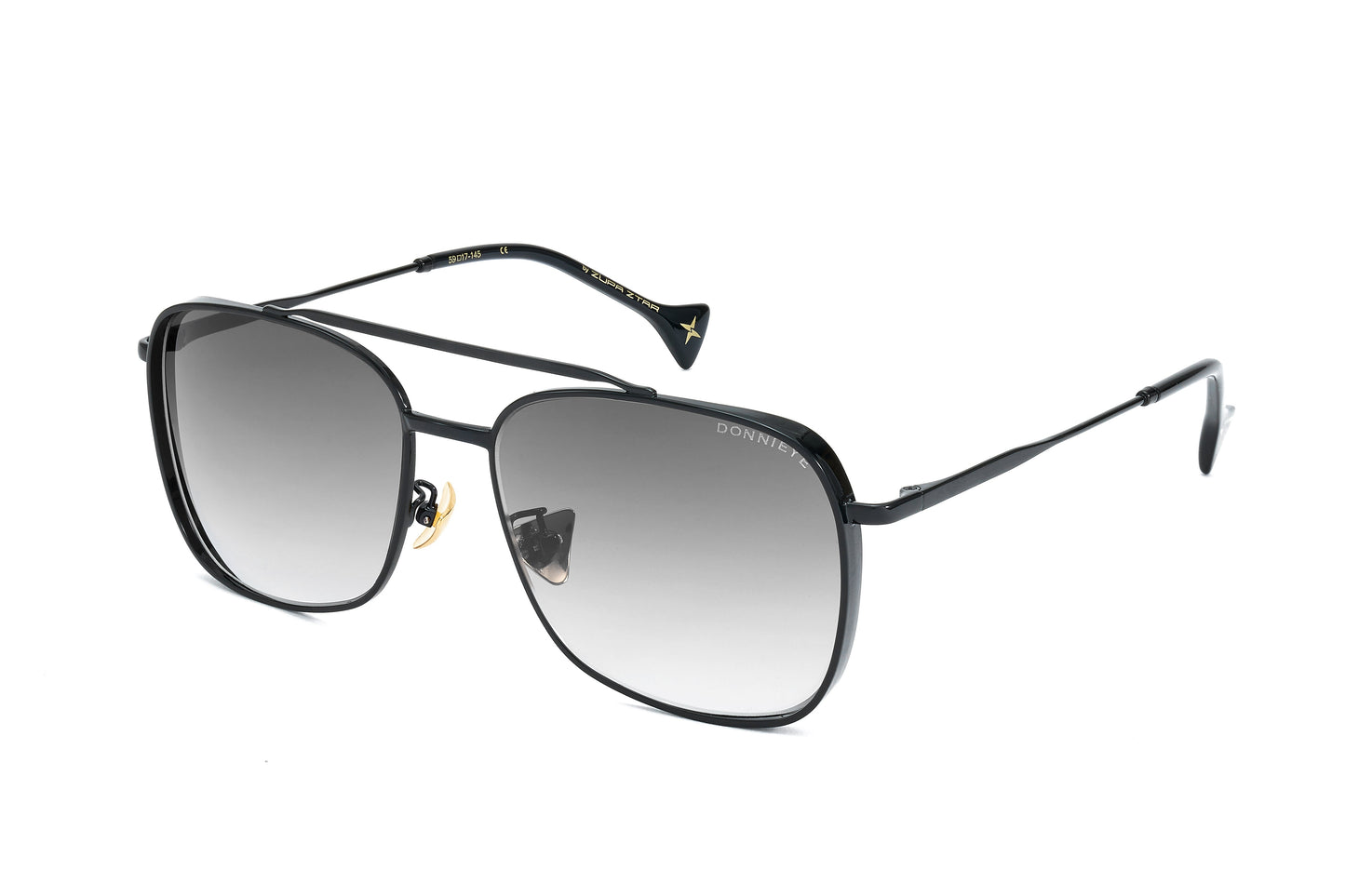 Donnieye Fearless Black Aviator Sunglasses | Designer code: DYFEARLESS | Luxury Fashion Eshop | Lamode.com.hk