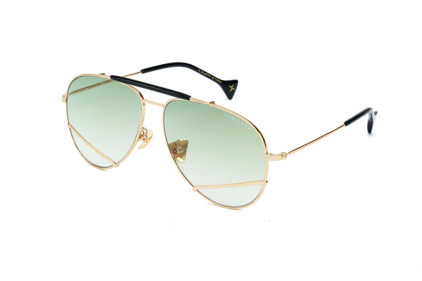 Donnieye Joy Gold Aviator Sunglasses | Designer code: DYJOY | Luxury Fashion Eshop | Lamode.com.hk