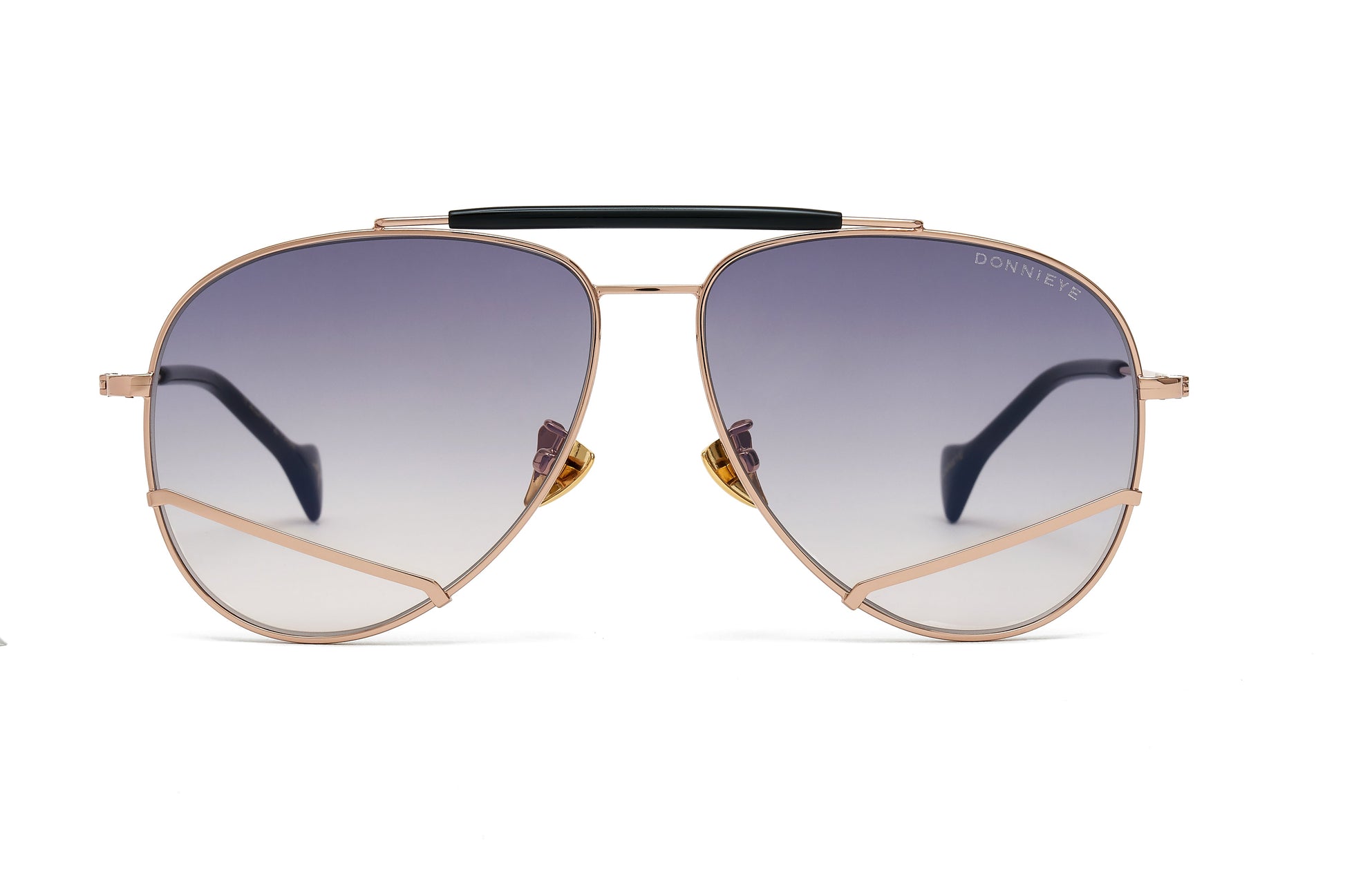 Donnieye Joy Gold Aviator Sunglasses | Designer code: DYJOY | Luxury Fashion Eshop | Lamode.com.hk