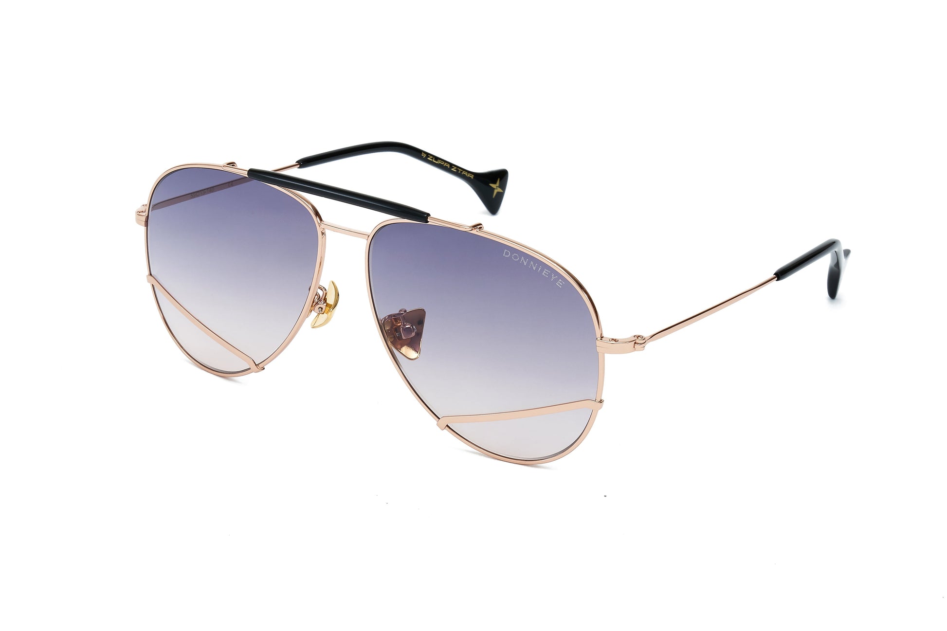 Donnieye Joy Gold Aviator Sunglasses | Designer code: DYJOY | Luxury Fashion Eshop | Lamode.com.hk